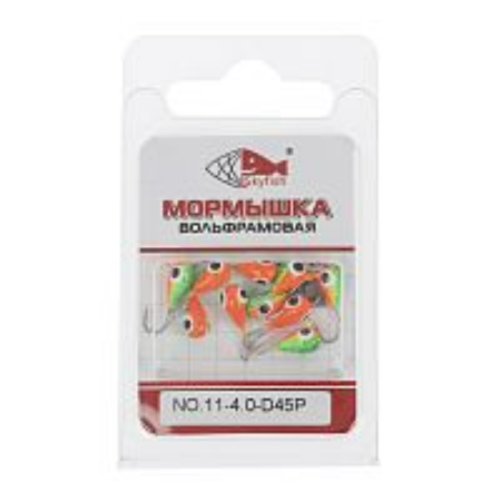 Мормышка вольф. SKYFISH "Капля с ушком", крашеная  №11-4.0-D45P